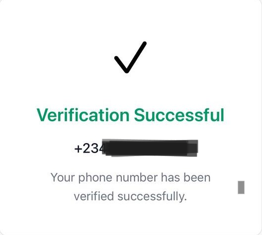Verification Failed